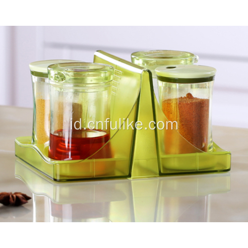 4pcs Box Bumbu Set Holder Spice Rack